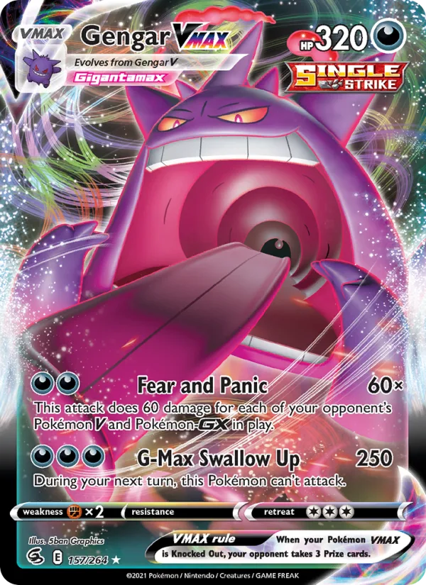 Gengar VMAX · Fusion Strike 157/264