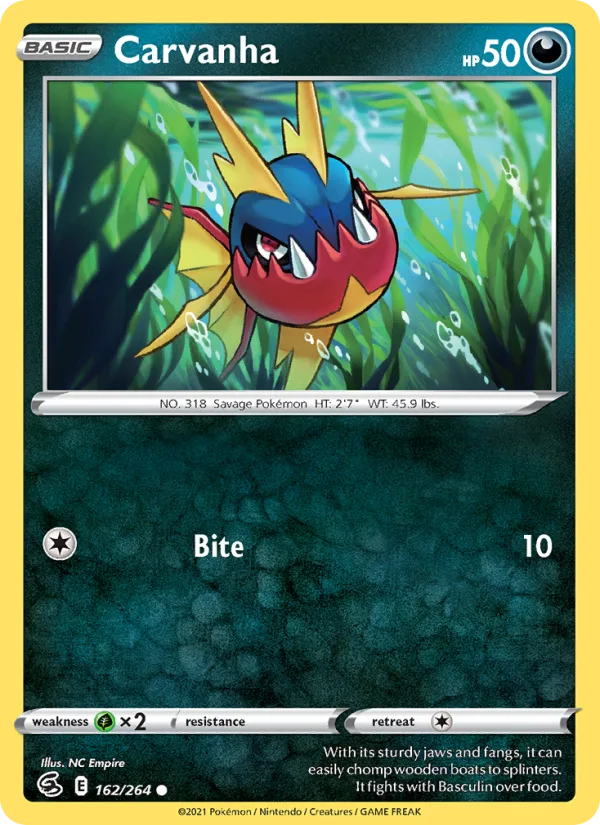 Carvanha · Fusion Strike 162/264
