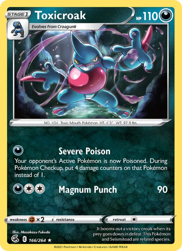 Toxicroak · Fusion Strike 166/264