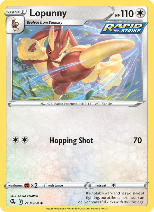 Lopunny · Fusion Strike 213/264
