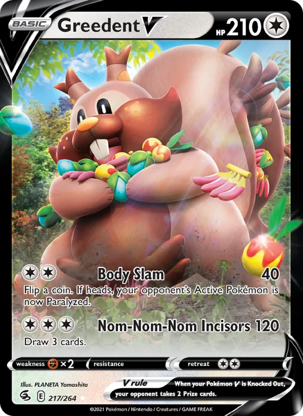 Greedent V · Fusion Strike 217/264