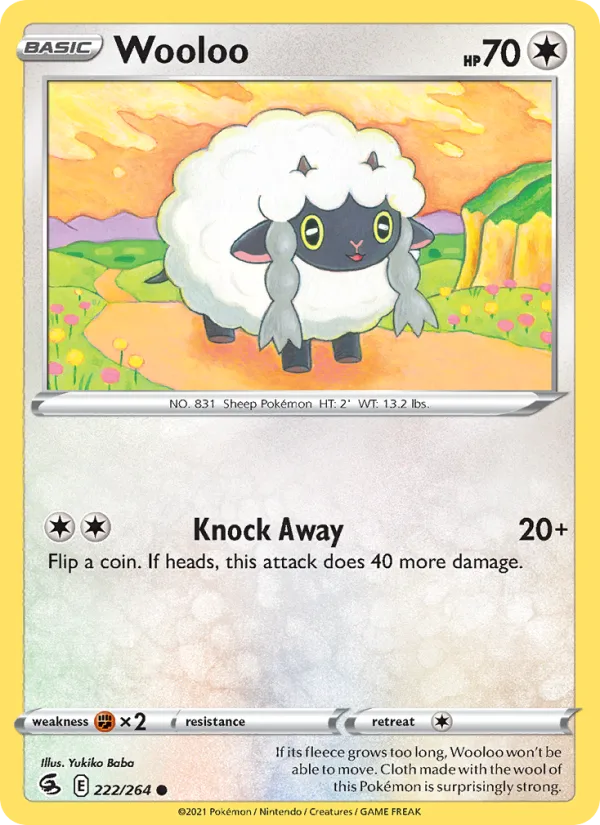 Wooloo · Fusion Strike 222/264