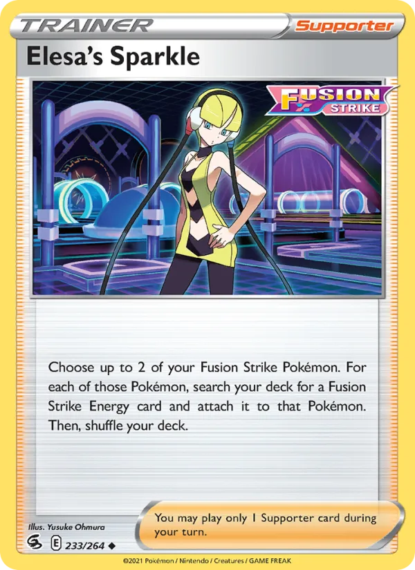 Elesa's Sparkle · Fusion Strike 233/264