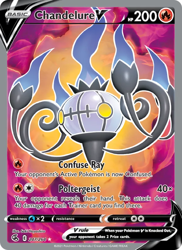 Chandelure V · Fusion Strike 247/264
