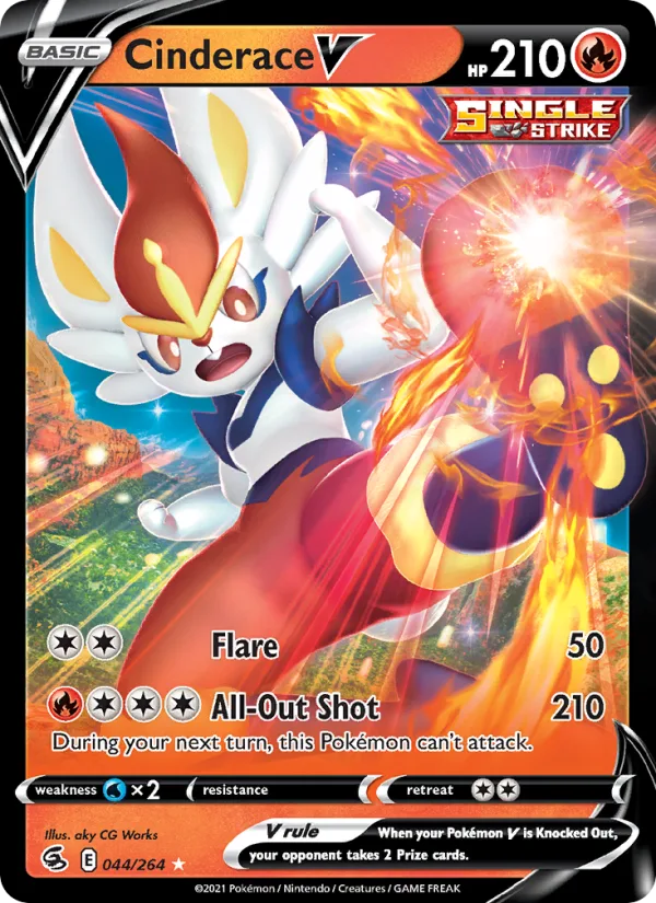 Cinderace V · Fusion Strike 44/264