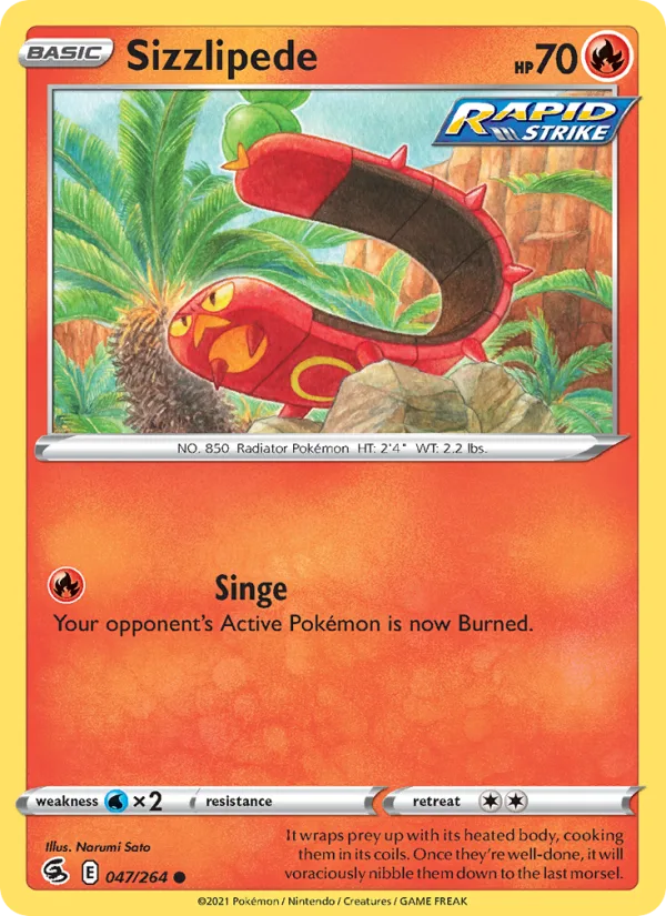 Sizzlipede · Fusion Strike 47/264