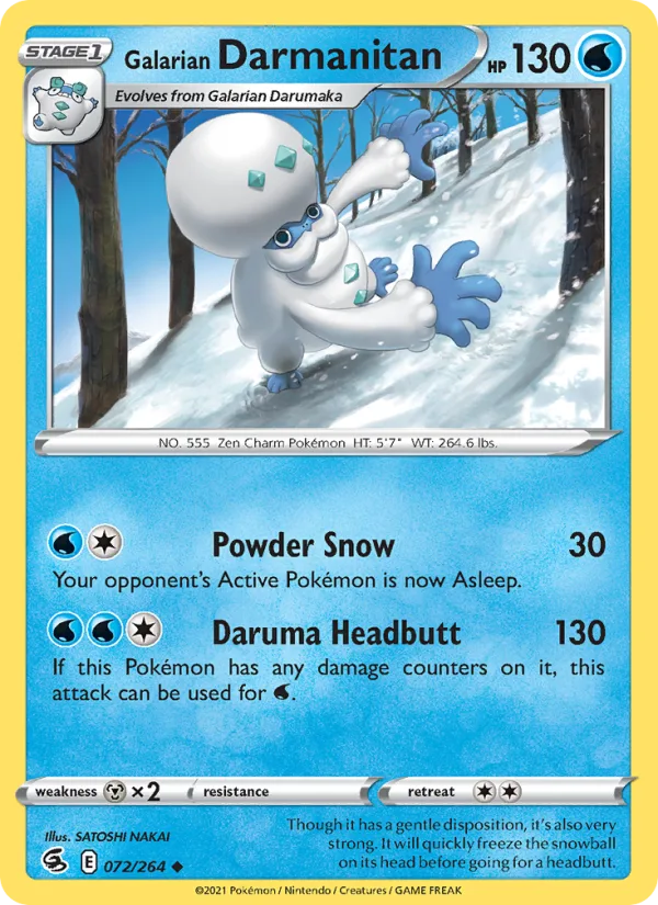 Galarian Darmanitan · Fusion Strike 72/264