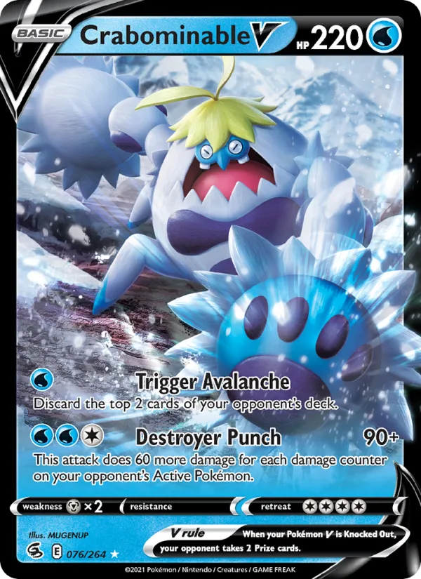 Crabominable V · Fusion Strike 76/264