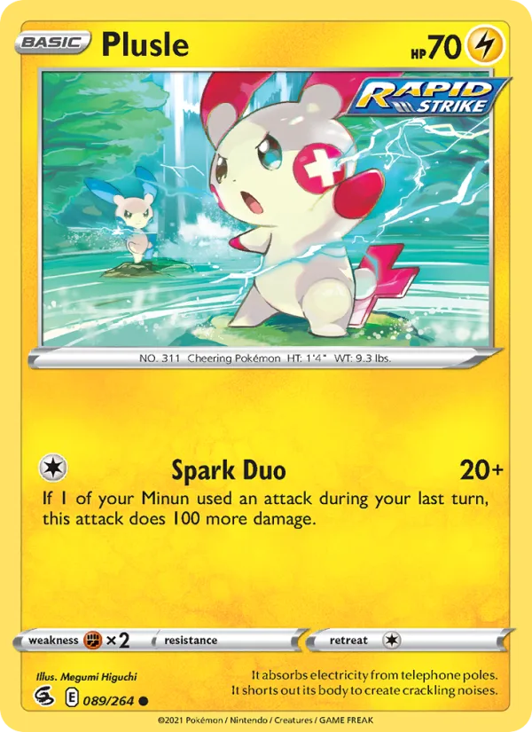 Plusle · Fusion Strike 89/264