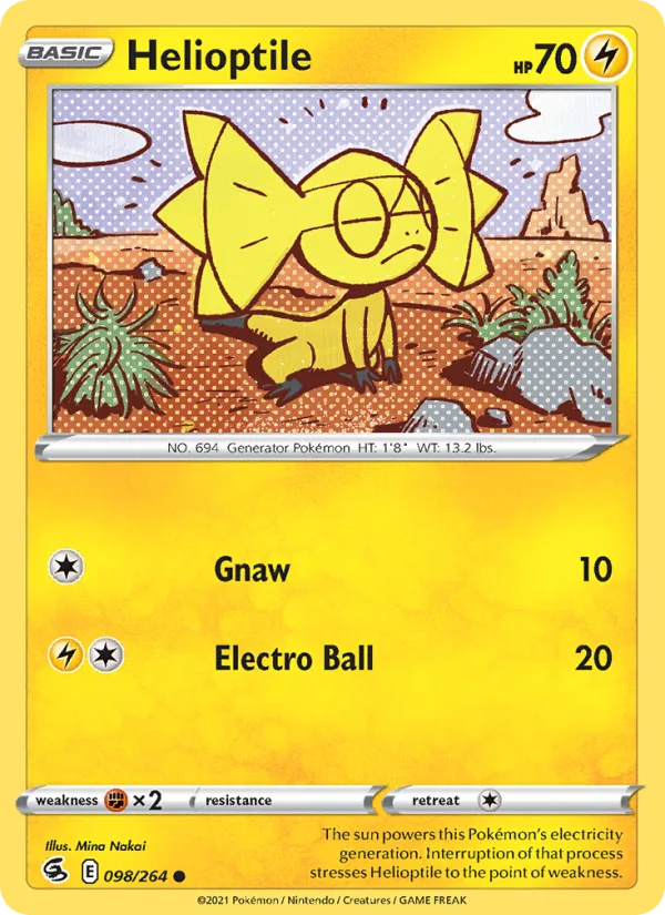Helioptile · Fusion Strike 98/264