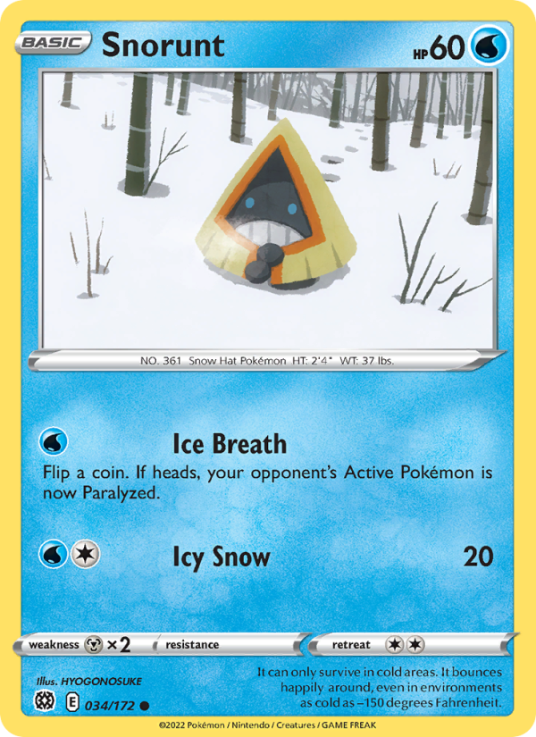 Snorunt · Brilliant Stars 034/172