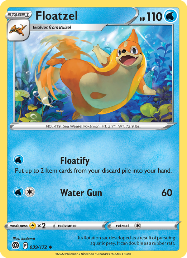 Floatzel · Brilliant Stars 039/172