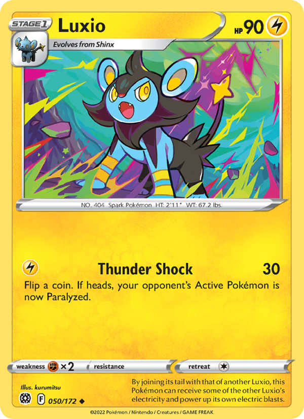 Luxio · Brilliant Stars 050/172