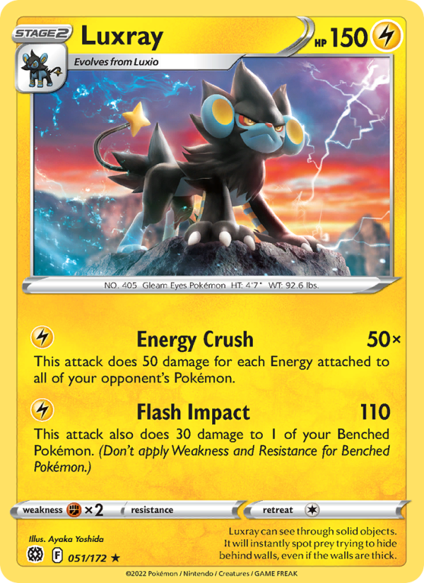 Luxray · Brilliant Stars 051/172