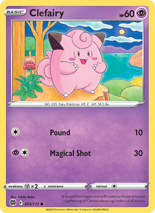 Clefairy · Brilliant Stars 053/172