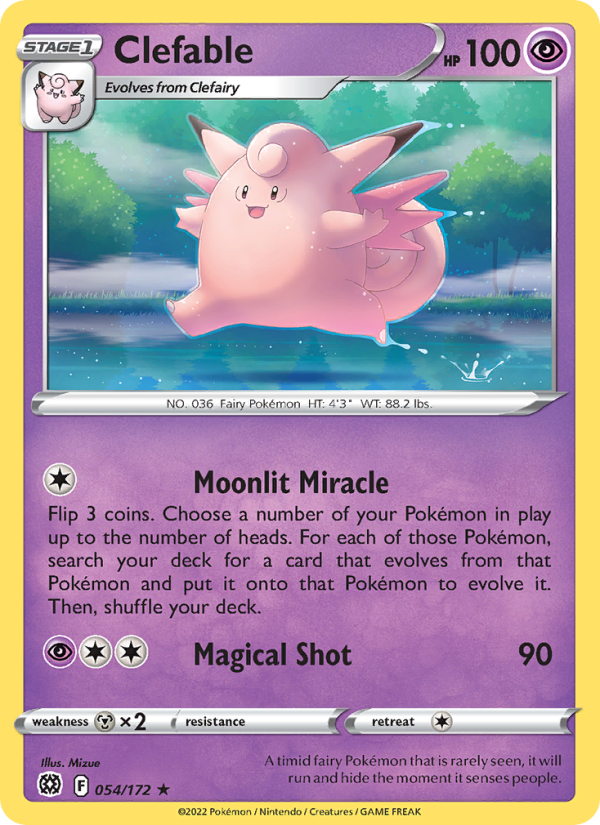 Clefable · Brilliant Stars 054/172