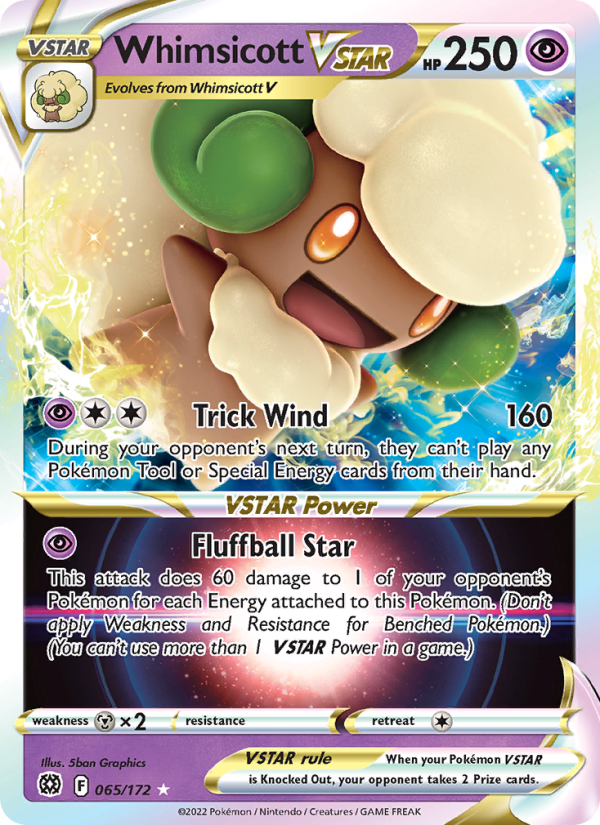 Whimsicott VSTAR · Brilliant Stars 065/172