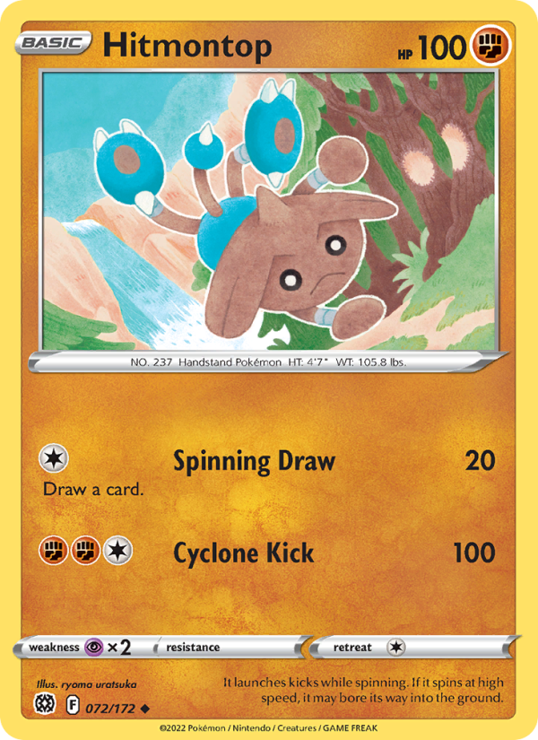 Hitmontop · Brilliant Stars 072/172