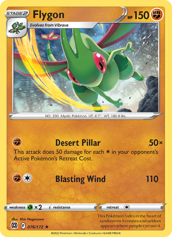Flygon · Brilliant Stars 076/172