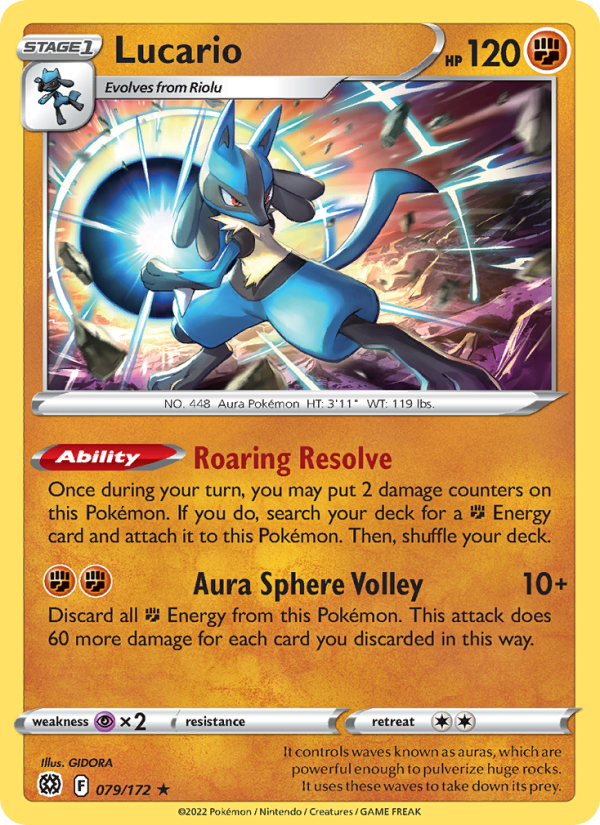 Lucario · Brilliant Stars 079/172