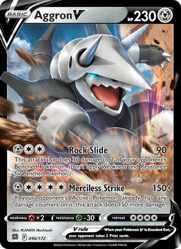 Aggron V · Brilliant Stars 096/172