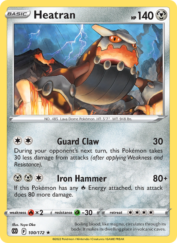 Heatran · Brilliant Stars 100/172