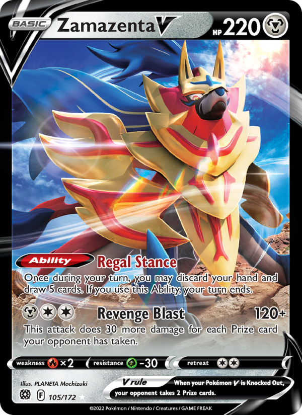 Zamazenta V · Brilliant Stars 105/172