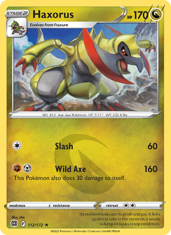 Haxorus · Brilliant Stars 112/172