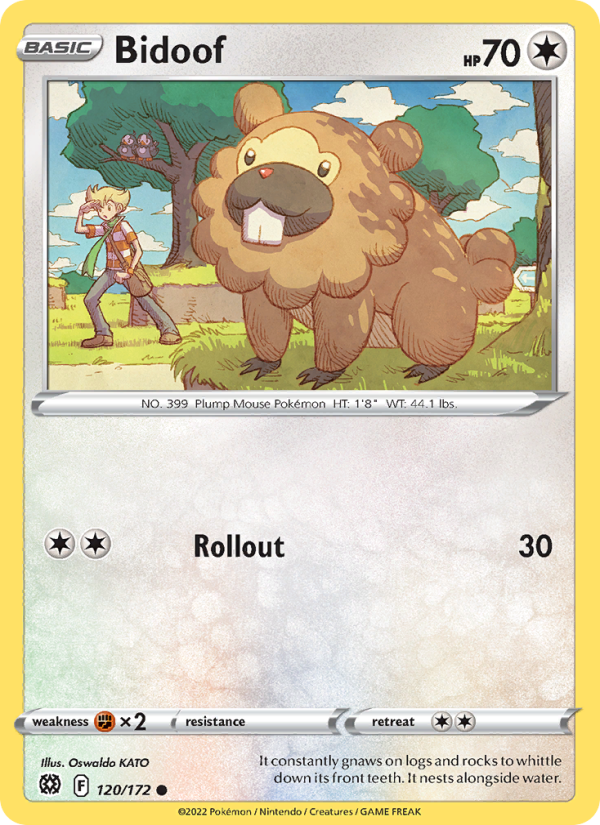 Bidoof · Brilliant Stars 120/172
