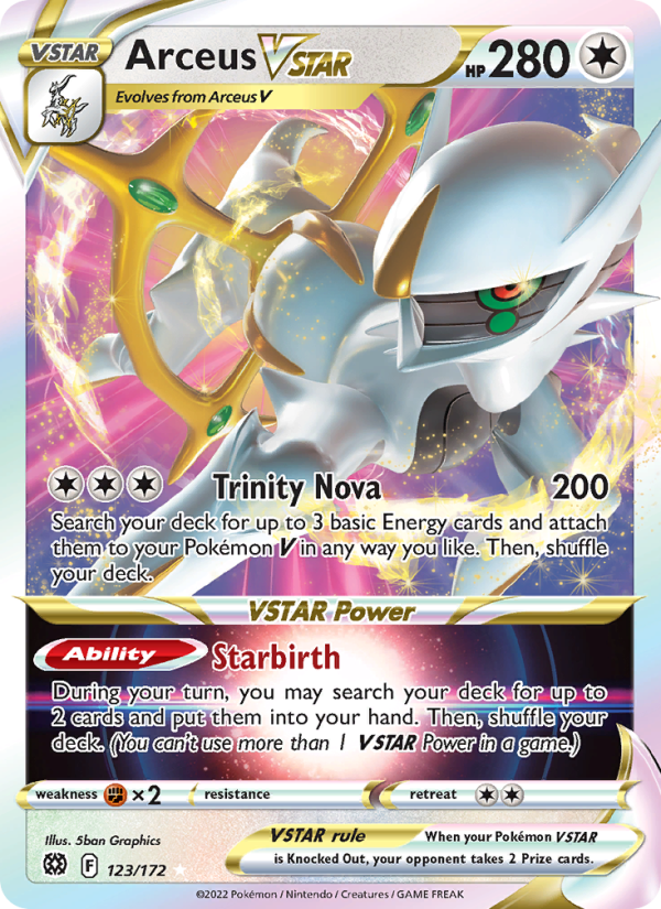 Arceus VSTAR · Brilliant Stars 123/172