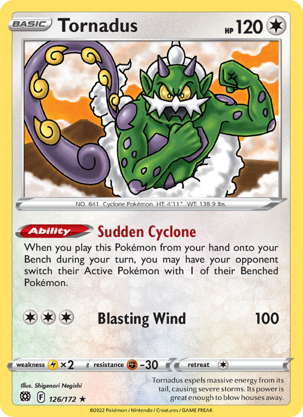 Tornadus · Brilliant Stars 126/172