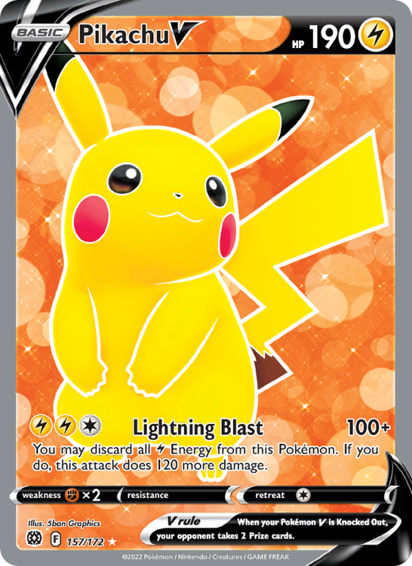 Pikachu V · Brilliant Stars 157/172