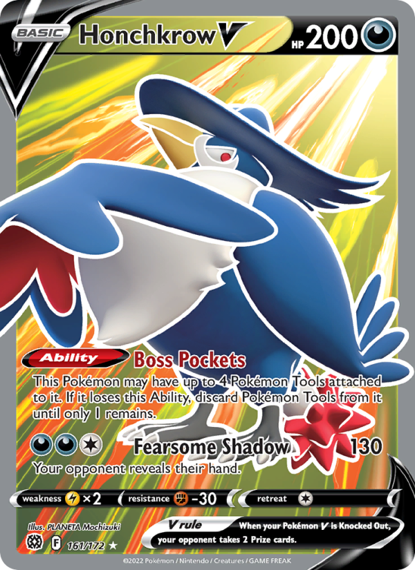 Honchkrow V · Brilliant Stars 161/172