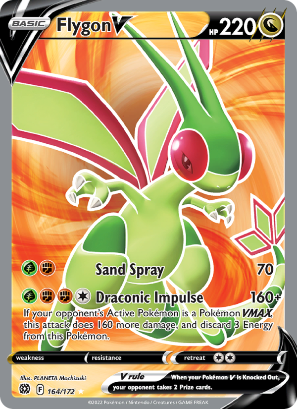 Flygon V · Brilliant Stars 164/172