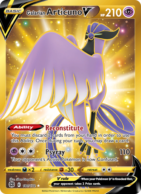 Galarian Articuno V · Brilliant Stars 181/172