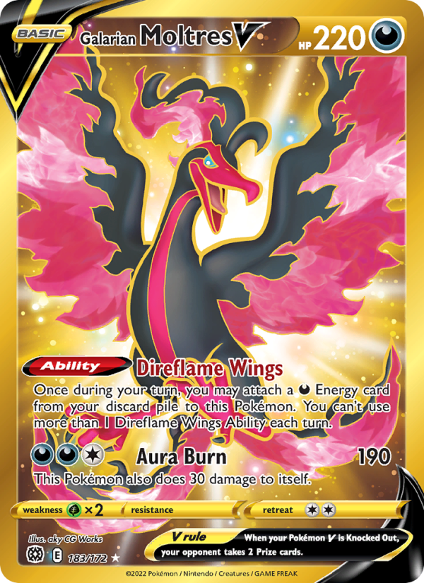 Galarian Moltres V · Brilliant Stars 183/172