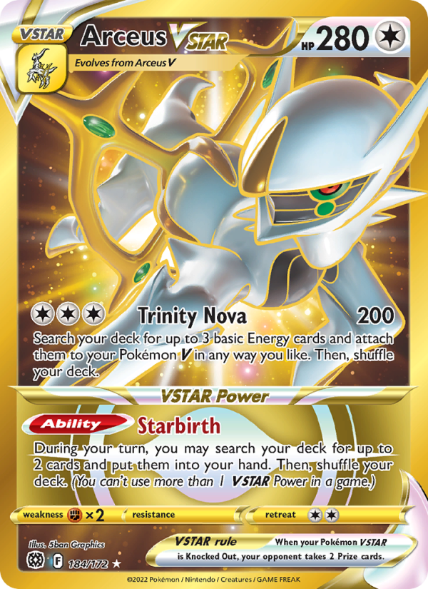 Arceus VSTAR · Brilliant Stars 184/172
