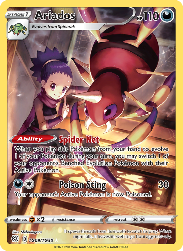 Ariados · Brilliant Stars TG09/172