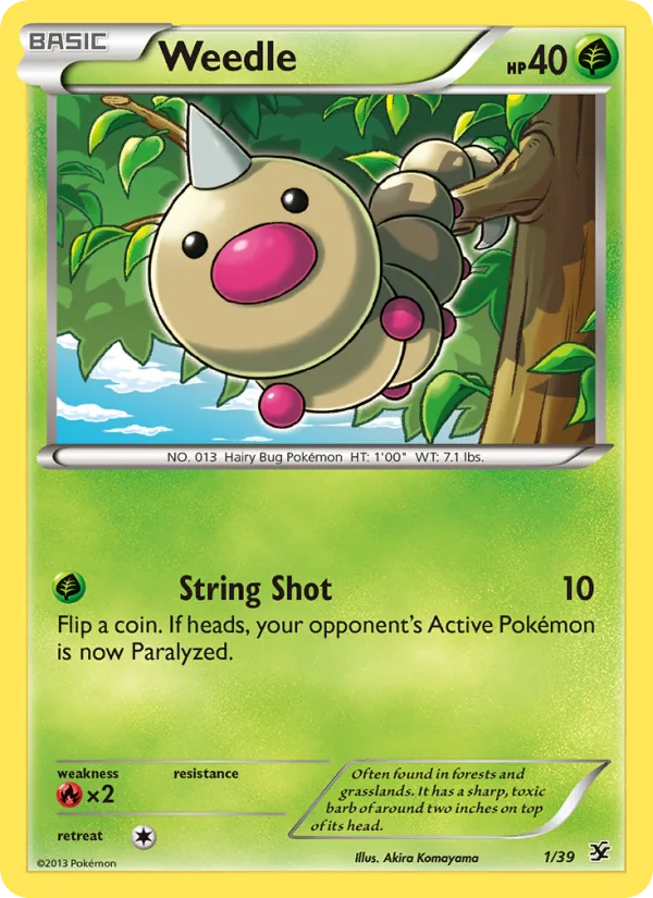 Weedle · Kalos Starter Set 1/39