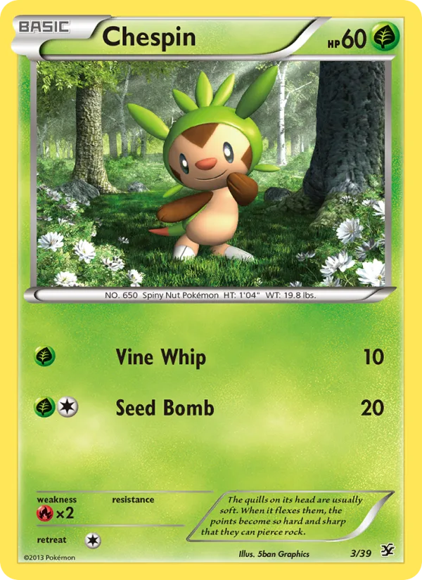 Chespin · Kalos Starter Set 3/39
