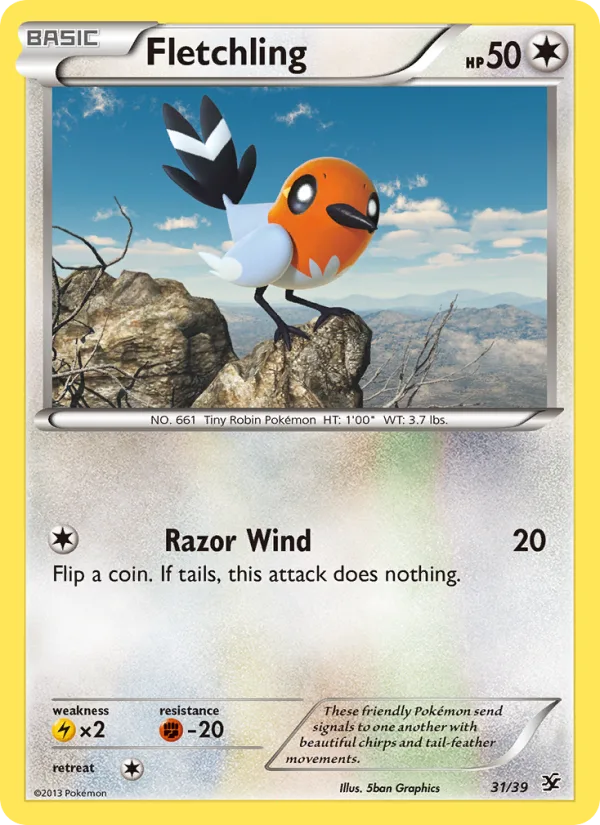 Fletchling · Kalos Starter Set 31/39