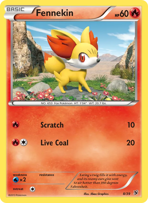 Fennekin · Kalos Starter Set 8/39