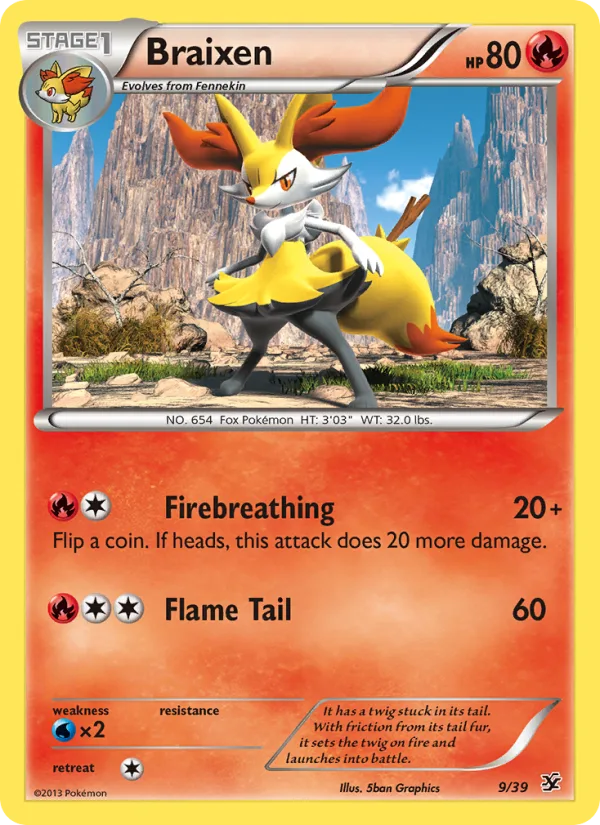 Braixen · Kalos Starter Set 9/39