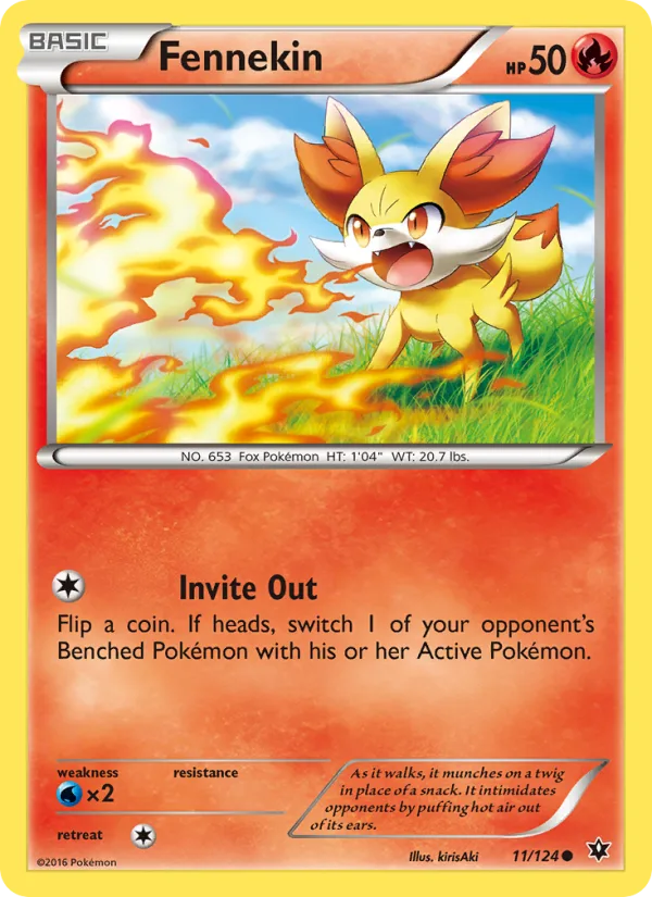 Fennekin · Fates Collide 11/124