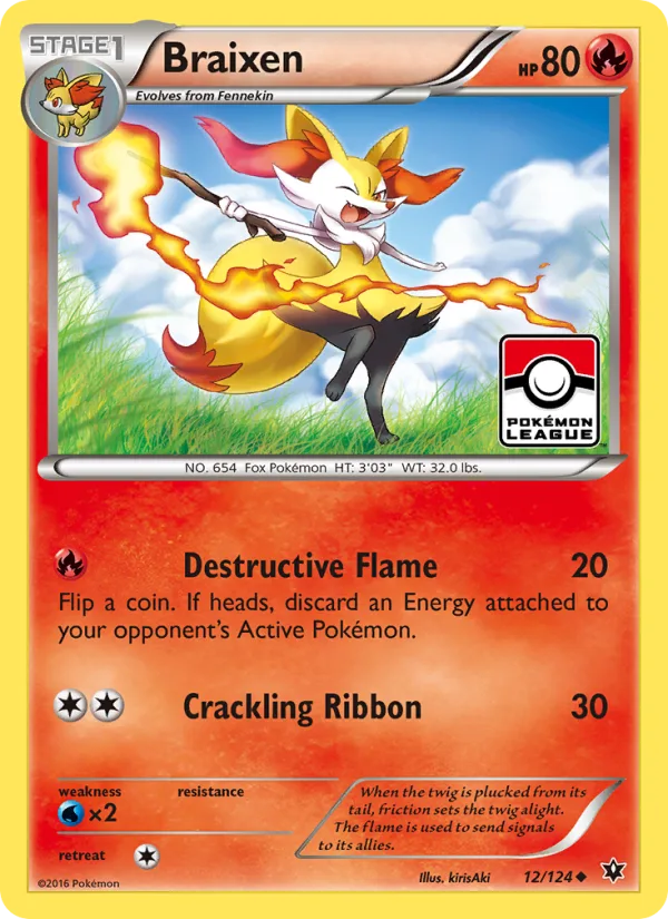 Braixen · Fates Collide 12/124