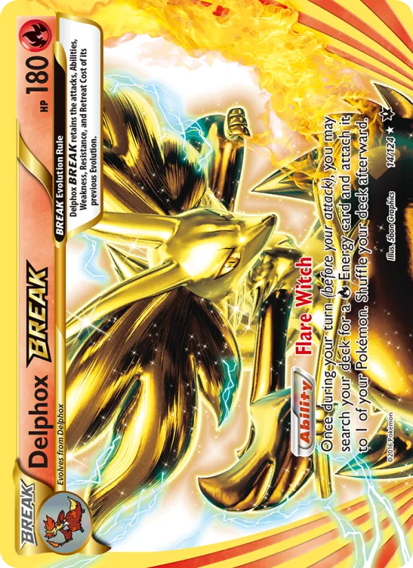Delphox BREAK · Fates Collide 14/124