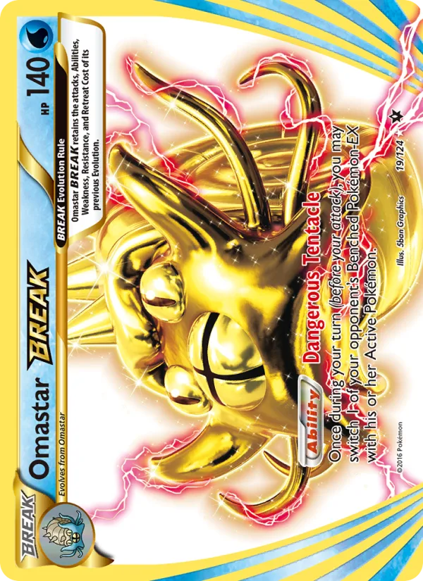 Omastar BREAK · Fates Collide 19/124