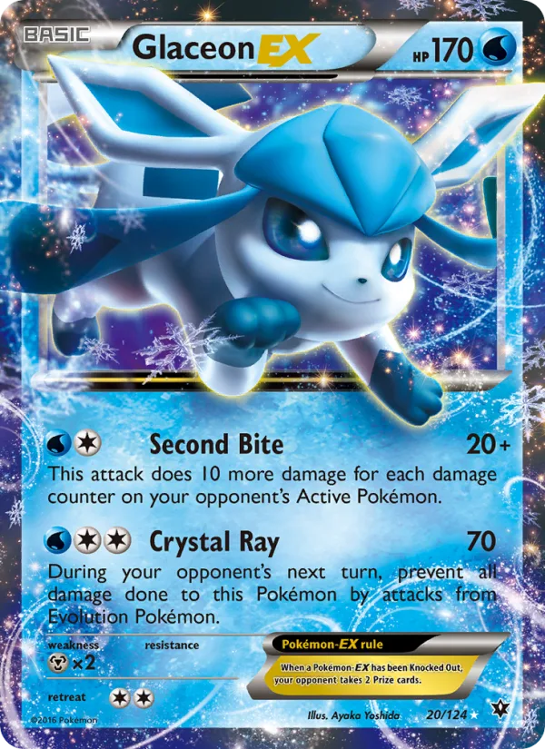 Glaceon EX · Fates Collide 20/124