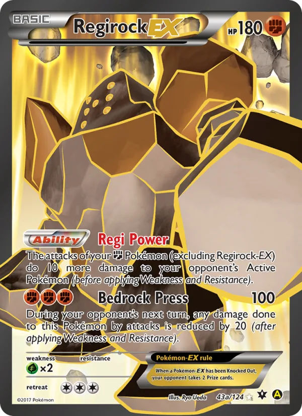 Regirock EX · Fates Collide 43/124