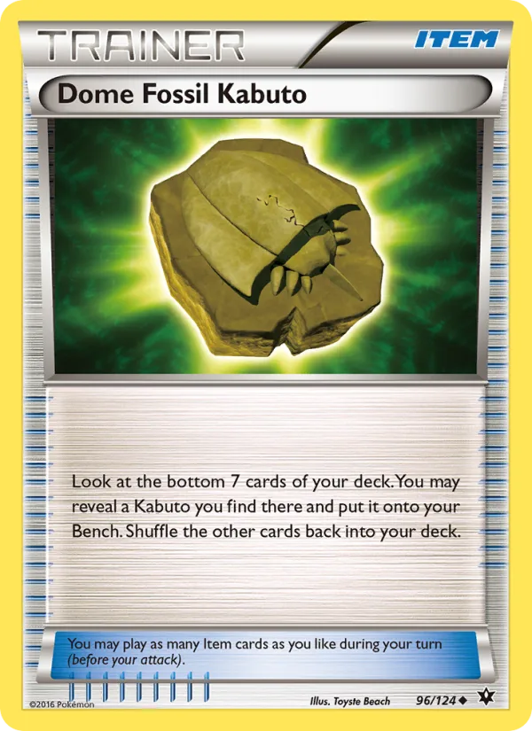 Dome Fossil Kabuto · Fates Collide 96/124